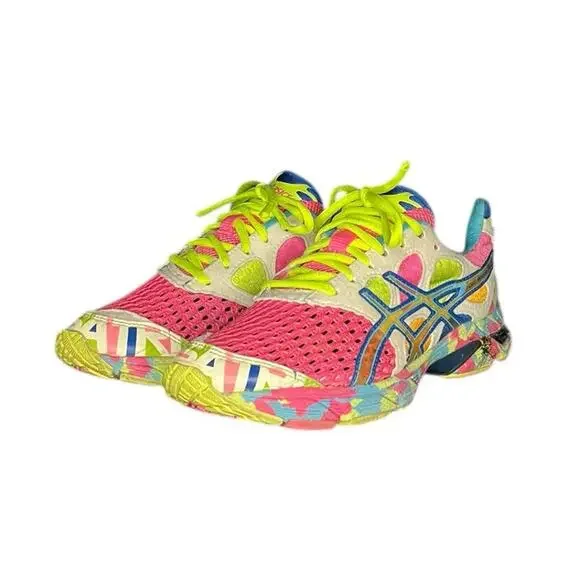 Women's Asics Gel-Noosa Tri 7 Running Shoes Neon Glow Size 6.5 Multicolored - Picture 2 of 6